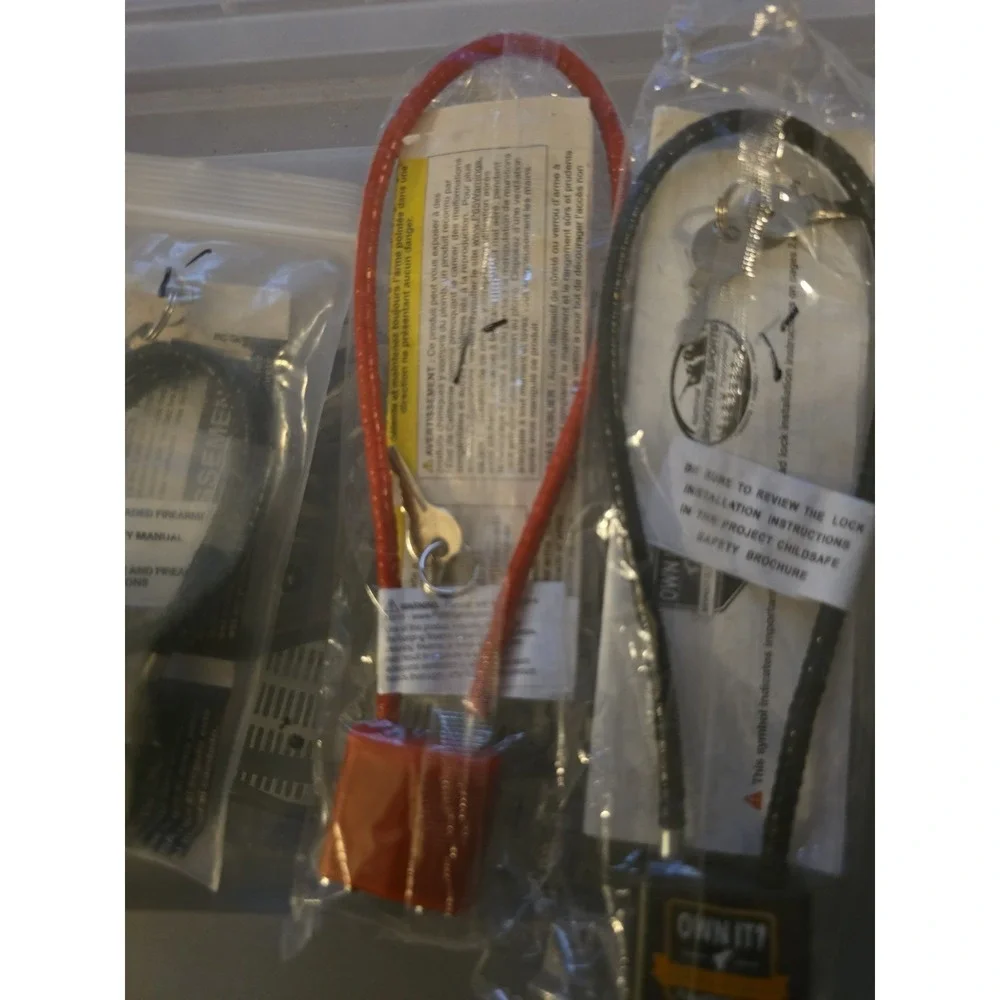 Gun Lock Set of 7 Security Lock Accessories